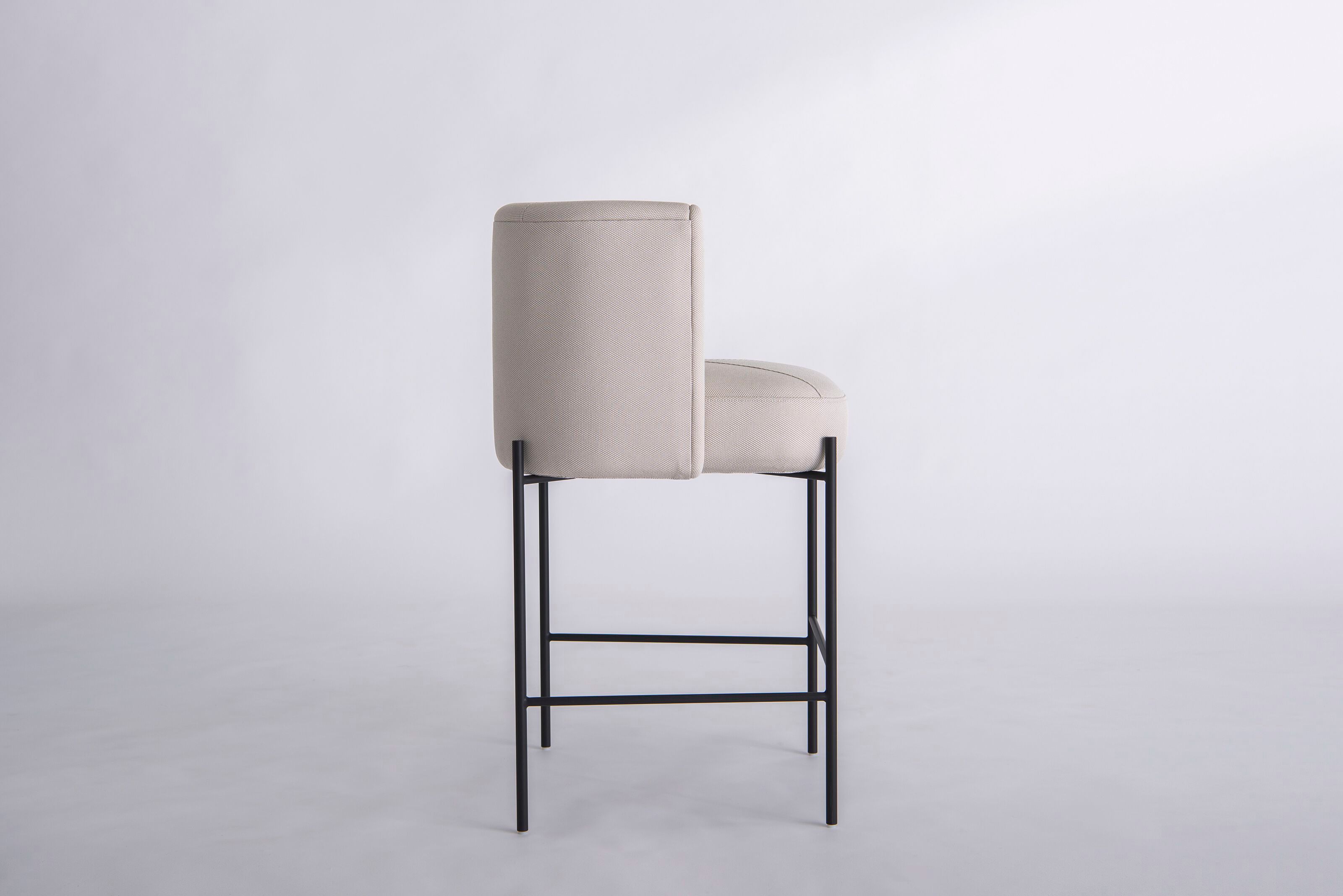Высокий тканевый мягкий стул со спинкой Phase Design Capper ARCH-00130620 - Вид №7