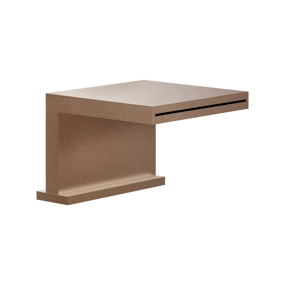 Носик для ванны 20191 708 Gessi Rettangolo k МЕДНЫЙ МАТОВЫЙ PVD 20191708