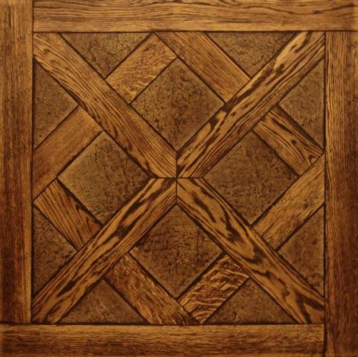 Модульный паркет Da Vinci Модульный паркет с камнем Сенсер Хаус Кинг Браун Дуб Любая на выбор с брашью (Текстурированная) 500х500 мм 26006000201