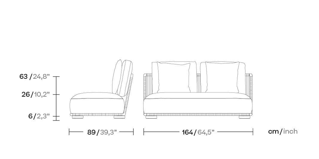 Ткань сад диван Kettal Grand Bitta ARCH-00137589 - Вид №6