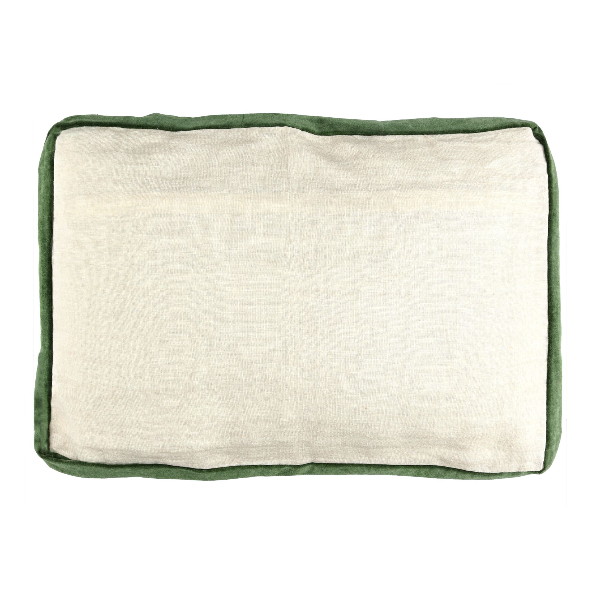 Льняная прямоугольная однотонная подушка POMAX BORDERS ARCH-00106515 - Вид №14