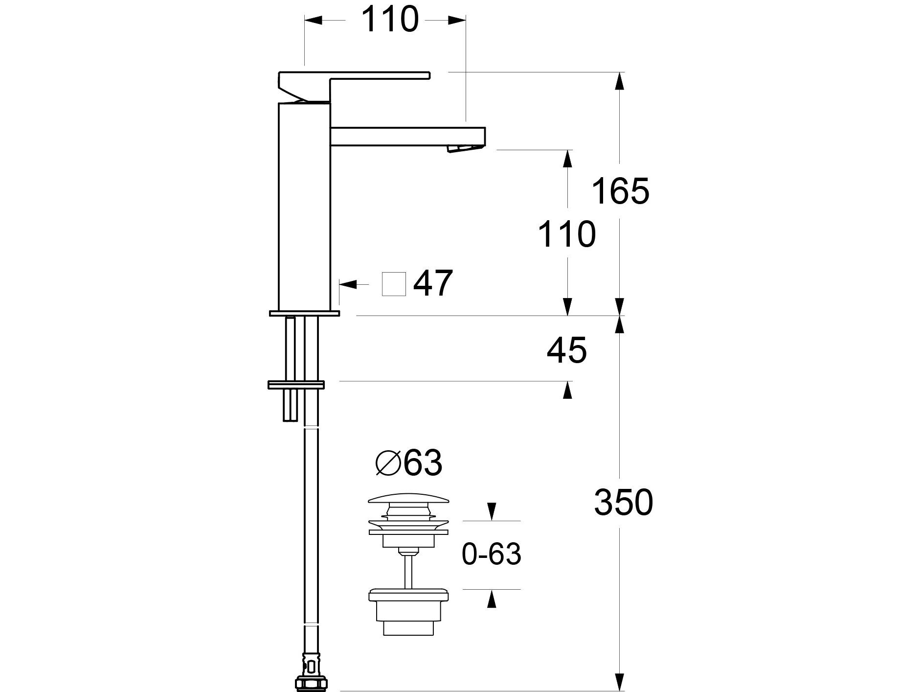 Однорычажный смеситель для раковины GUGLIELMI RUBINETTERIE G&amp ARCH-00035566 - Вид №2