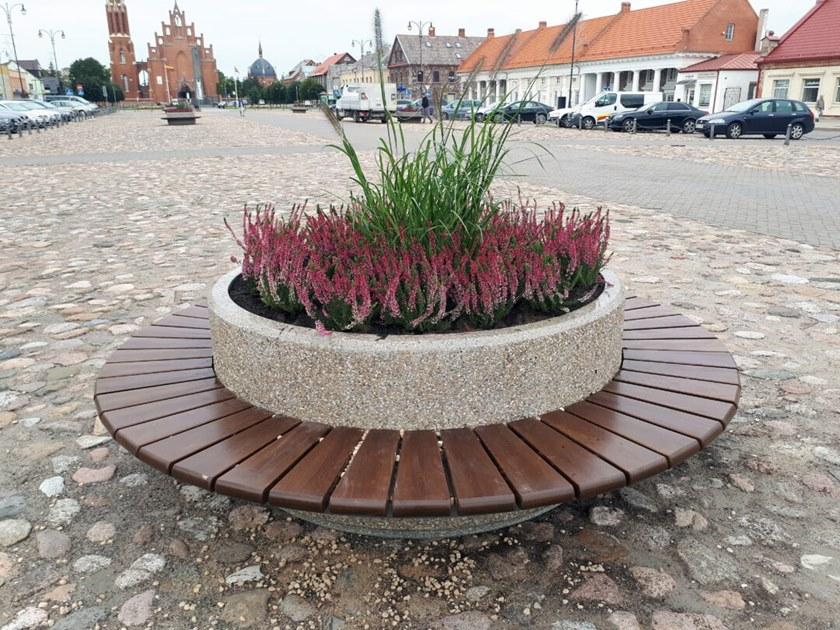 ENCHO ENCHEV - ETE Круглая скамья из бетона со встроенной сеялкой  192  - Вид №5