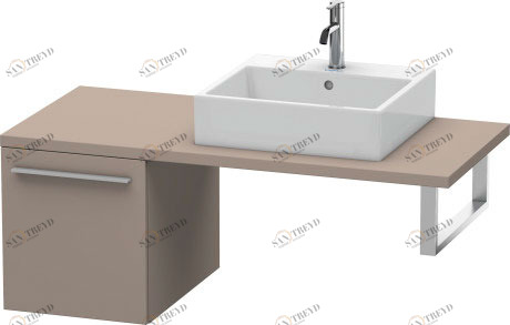 XL543104343 Шкафчик для консоли X-Large #XL5431 400 x 548 мм Базальт матовый, декор Duravit