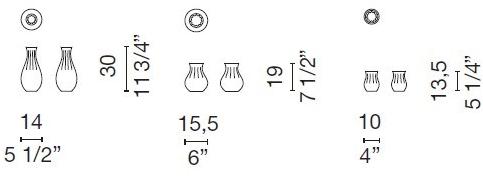 Cappellini Фарфоровая ваза  Po_1601  - Вид №2