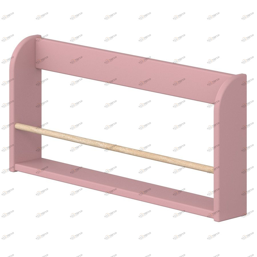 Полка книжная Flexa Play, розовая 827014569