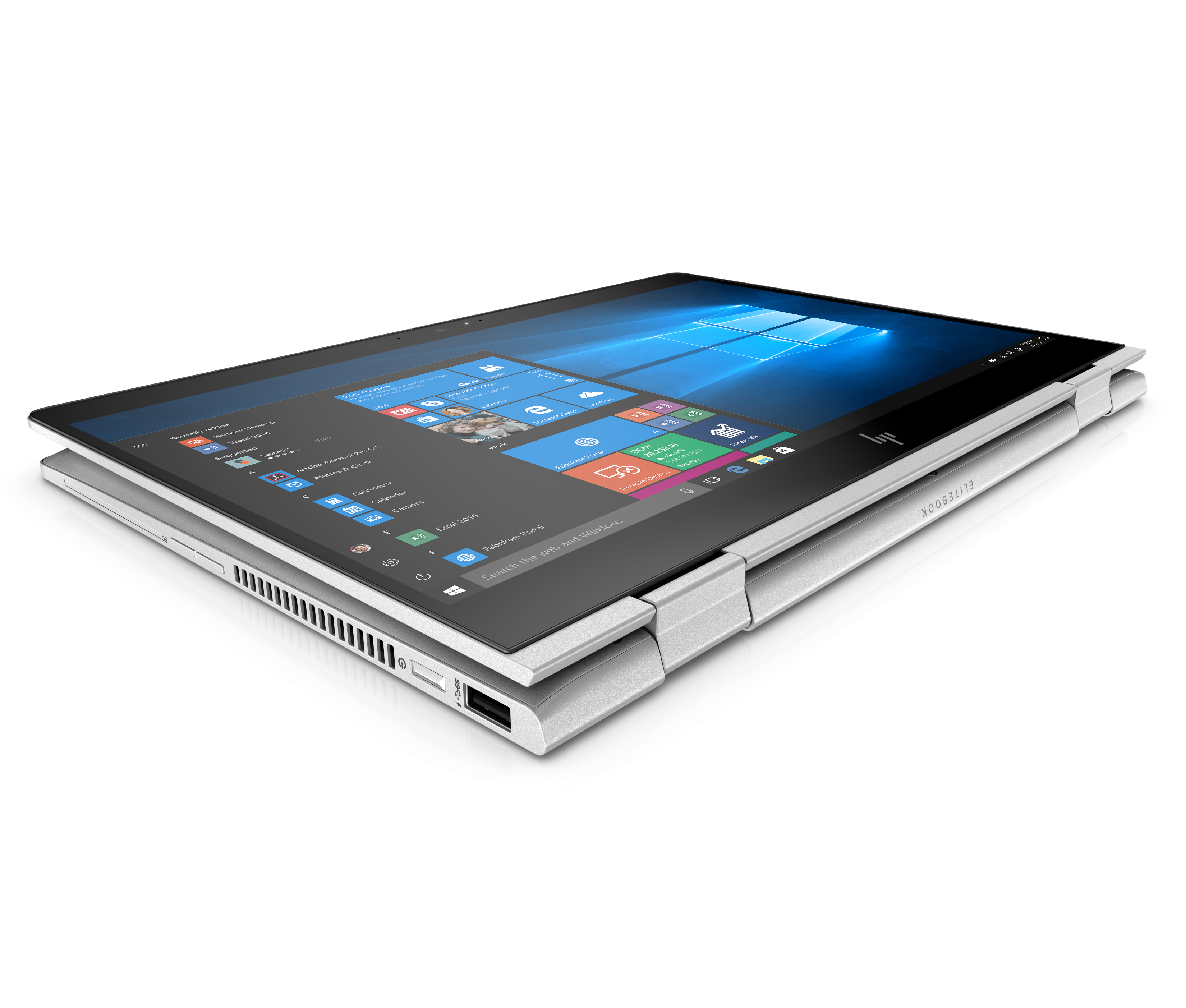 7KP92EA#ACB elitebook x360 830 g6 13.3"(1920x1080)/touch/intel core i5 8265u(1.6ghz)/8192mb/256ssdgb/nodvd/int:intel hd graphics 620/53whr/war 3y/1.35kg/silver/w10pro + 1000 nit sure view HP Santreyd  - Вид №3