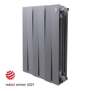 Радиатор секционный Royal Thermo Pianoforte 500/100 6 секций боковое подключение биметалл серый