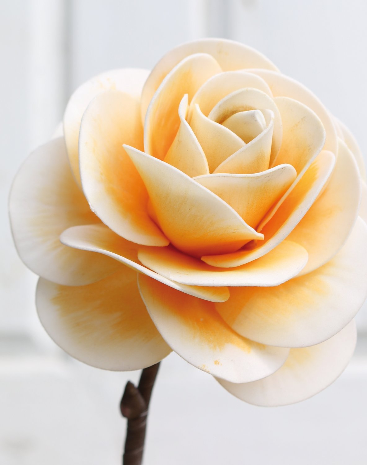 7948 330 a3 Шелковый мягкий цветок 'rose', 3 цветка, 1 бутон, 106 см, желтый H-andreas 