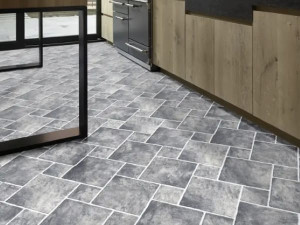 Нескользящий виниловый пол с эффектом камня