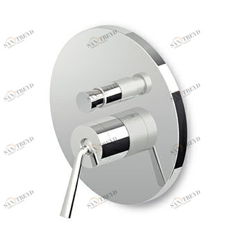 ZP2096 - R97800 Встраиваемый однорычажный смеситель для ванны и душа с переключателем, для универсального встраиваемого корпуса Zetasystem R97800. Zucchetti Isy 