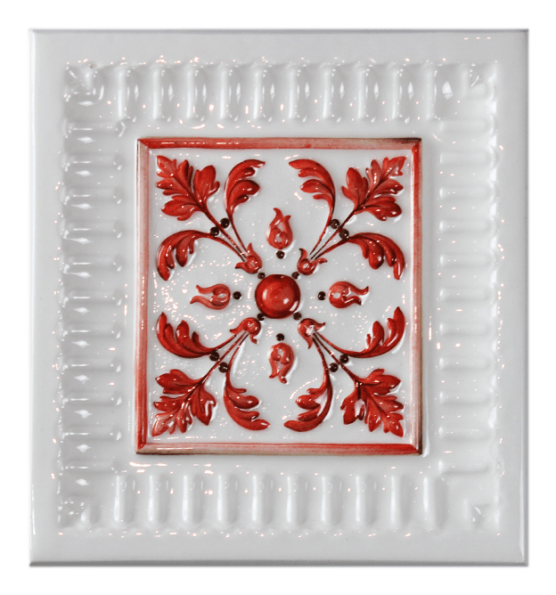 Плитка с одноцветной росписью PROVANSFAIENCE sun-id-994559 - Вид №1