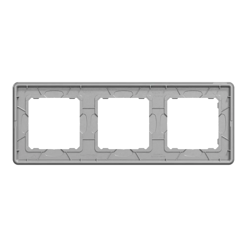Рамка для розеток и выключателей Systeme Electric Sedna Design  3 поста, цвет дымчатое стекло STLM-2162685 - Вид №2