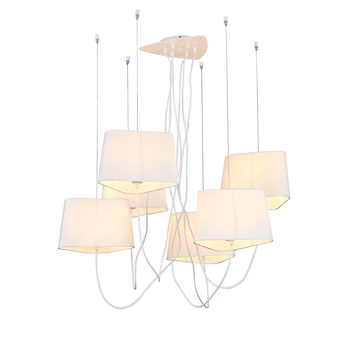 Люстра подвесная белая 6 ламп ST Luce Ambrela SL1110.503.06 ST LUCE ДИЗАЙНЕРСКИЕ, AMBRELA 00-3834378 Белый  - Вид №3