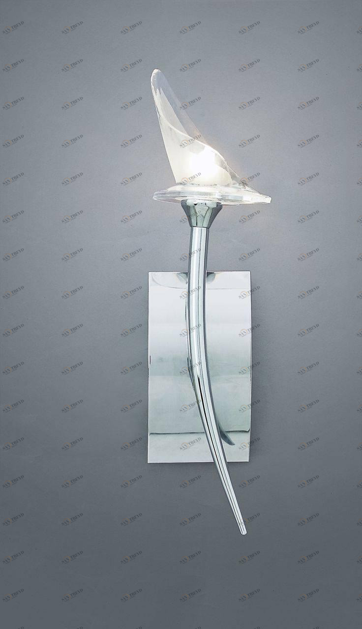 Бра Mantra Flavia 0307 MANTRA ДИЗАЙНЕРСКИЕ, ФЛОРИСТИКА 077967 Прозрачный;хром 