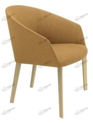 Andreu World Стул с обивкой и подлокотниками Brandy sun-id-1417042