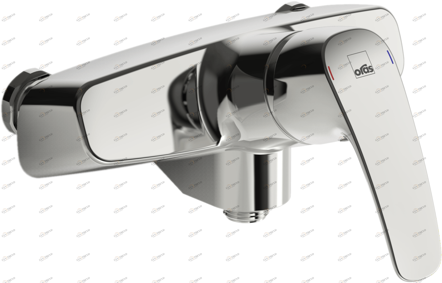 Oras 1054 Смеситель для душа, 160cc 1054 Safira Хром 