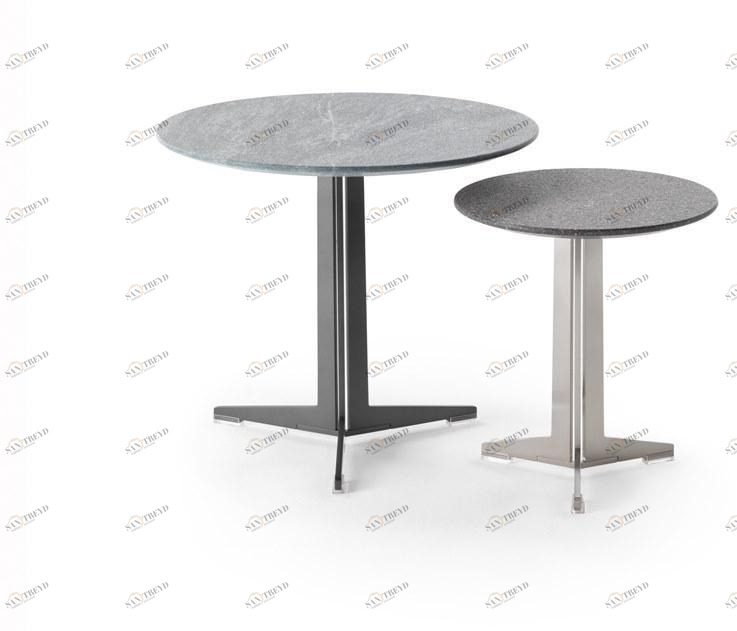 Flexform Круглый журнальный столик из натурального камня Fly sun-id-1481554