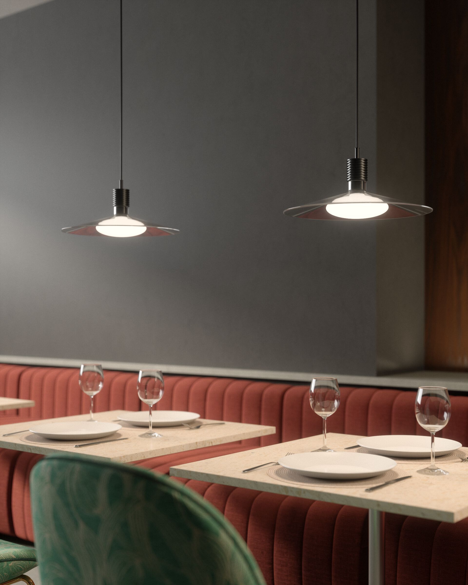 Стеклянный светодиодный подвесной светильник Cangini & Tucci Hydra ARCH-00052773 - Вид №8