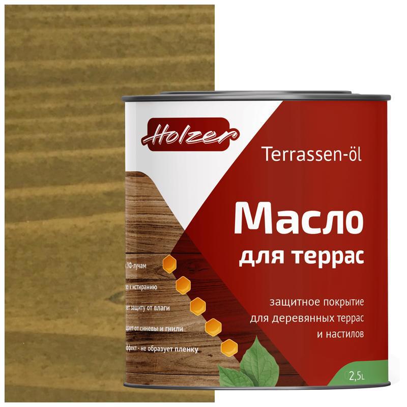 90407807 Масло для террас Mterras25Haki цвет хаки 2.5 л STLM-0218207 HOLZER
