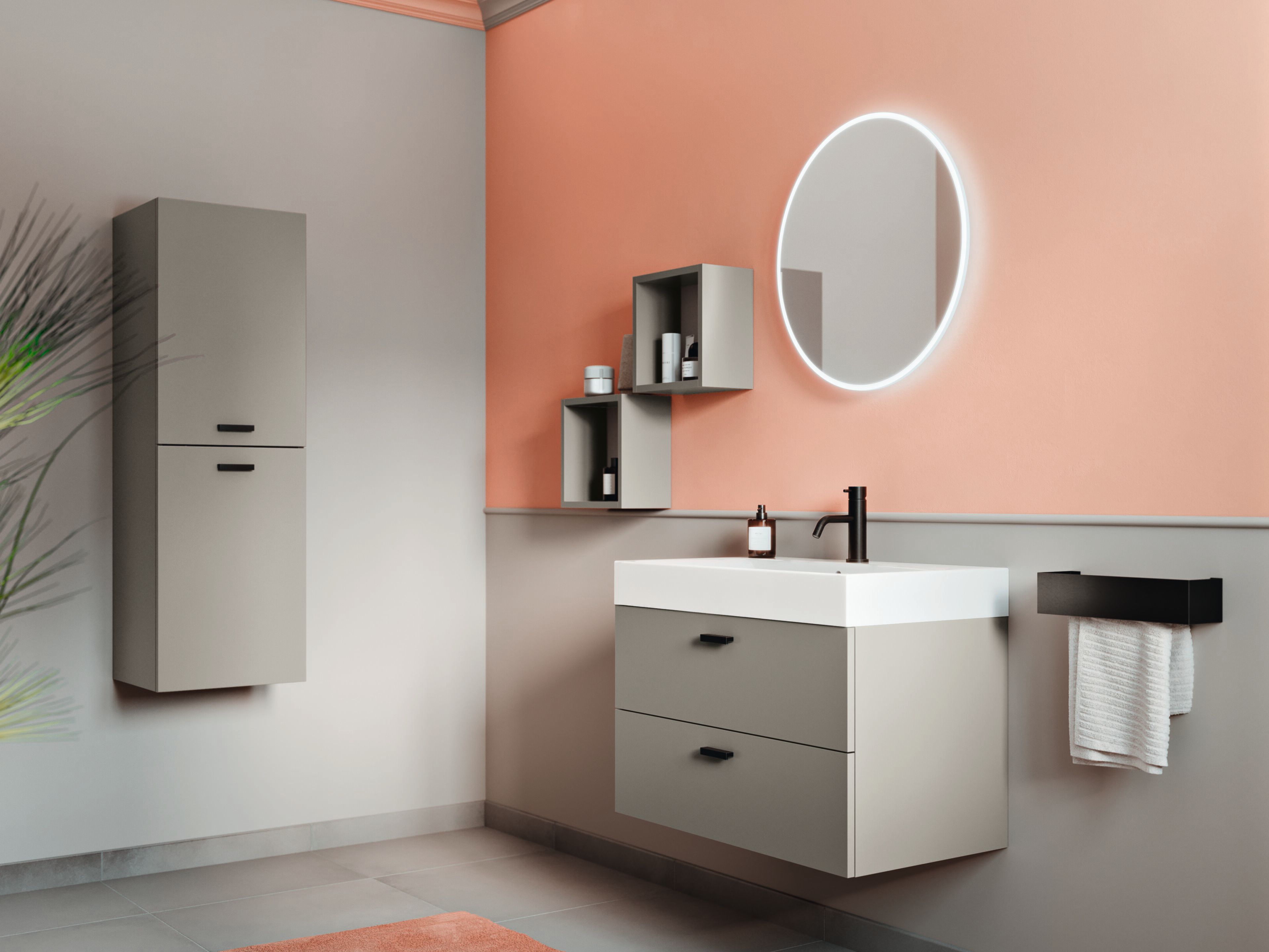 Меламиновая подвесная раковина с ящиками COLAVENE Cento ARCH-00070678