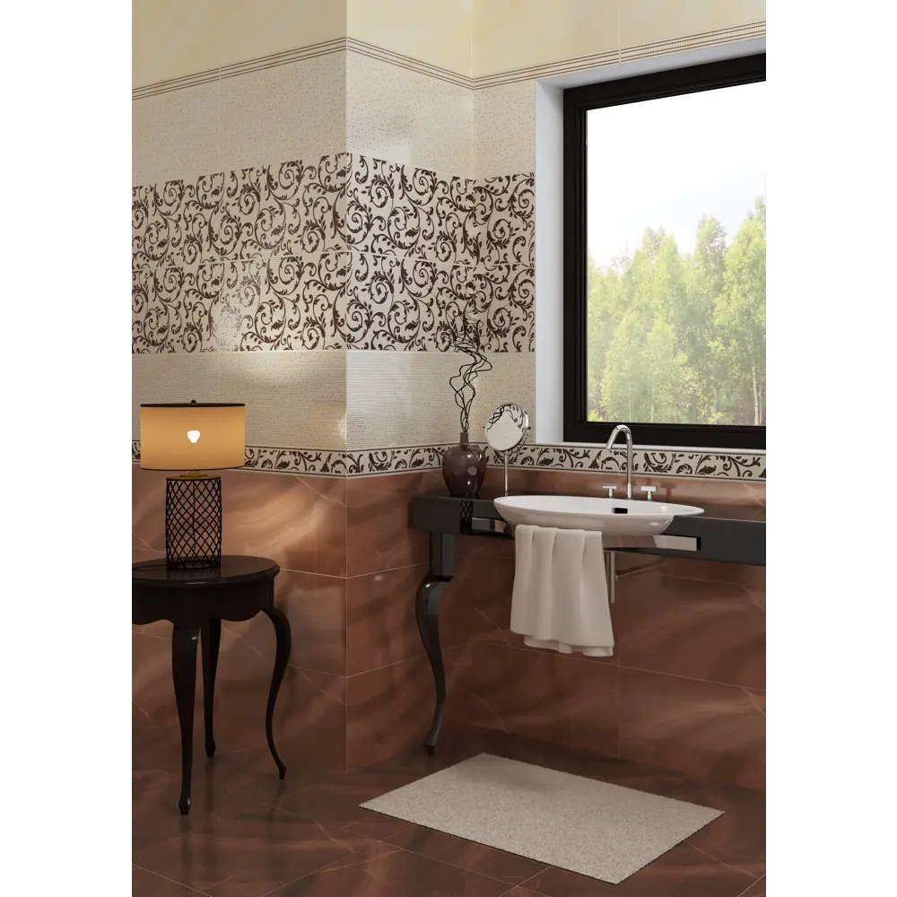 Вставка «Неаполь D» 30x60 см цвет бежево-коричневый AXIMA STLM-2014873 - Вид №3