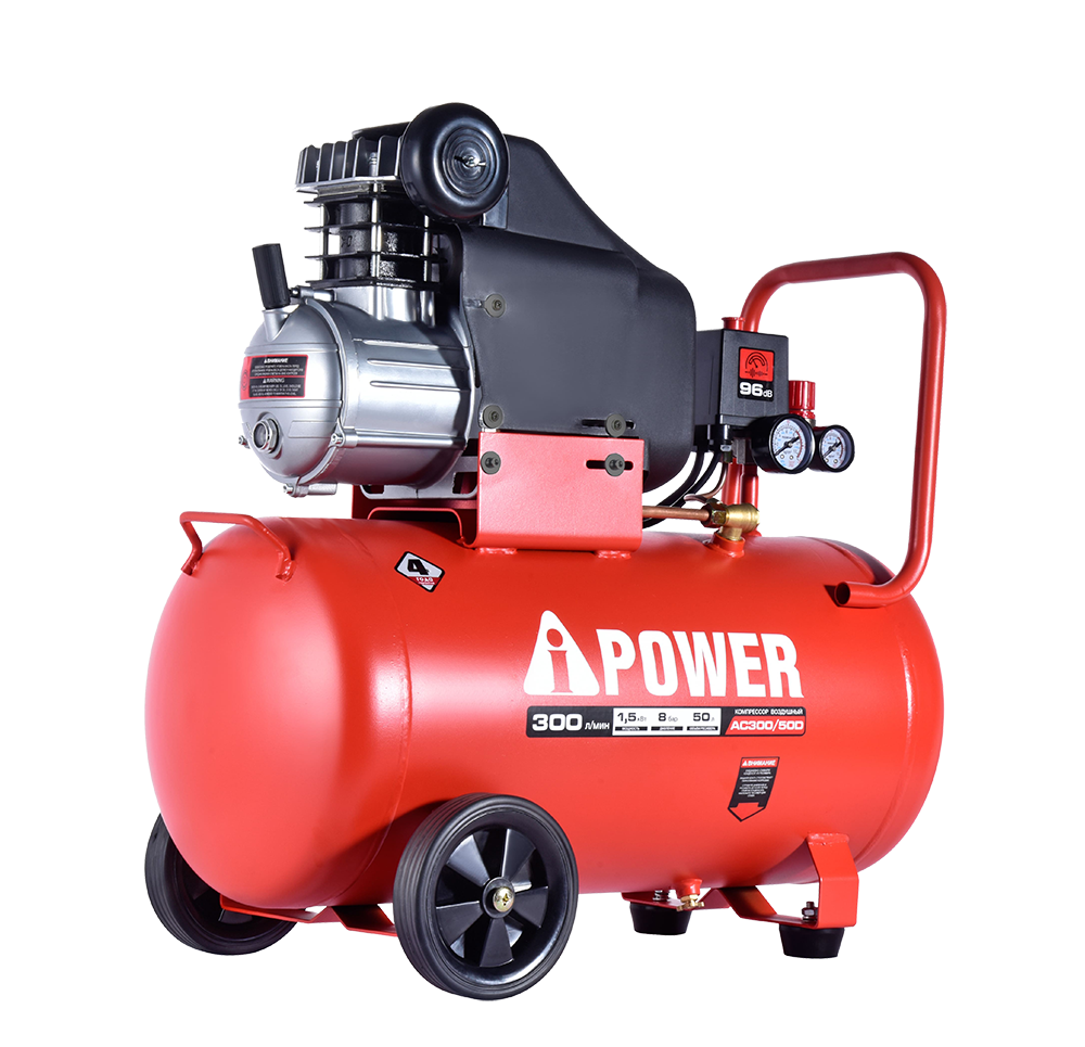 Компрессор поршневой масляный A-iPower AC300/50D 9191234 STDN-0147731 - Вид №2