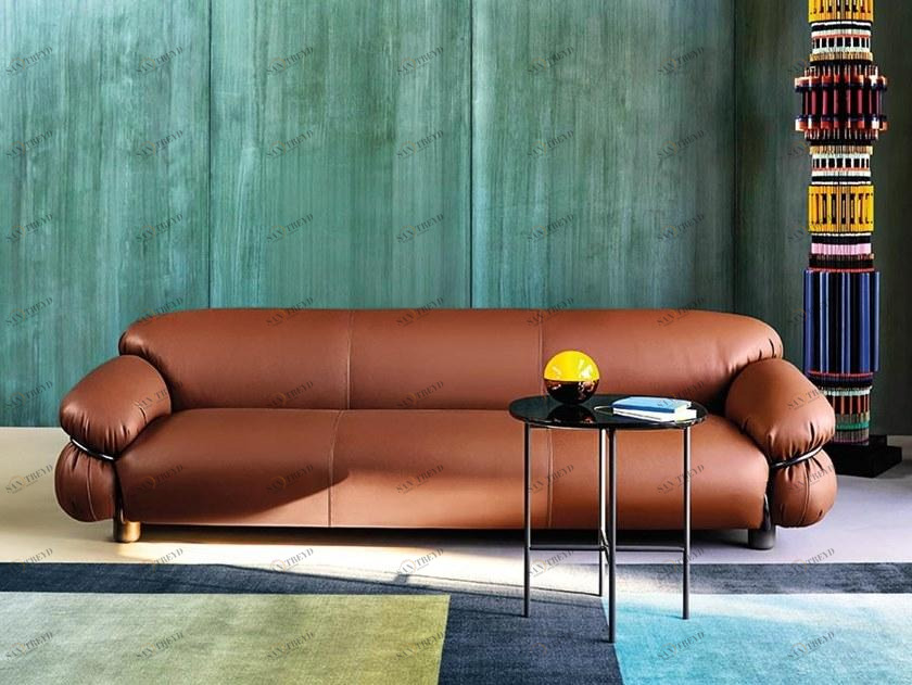 Tacchini 3-х местный кожаный диван Sesann sun-id-1495839
