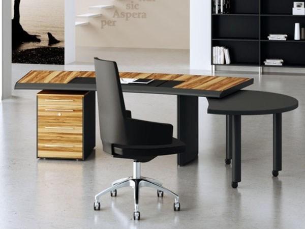 MASCAGNI Рабочий стол из дерева с ящиками Arco sun-id-1495876 - Вид №1