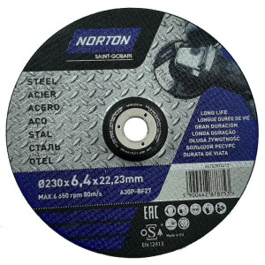 90066267 Зачистной круг металл 230х6,4х22,2 см. T27 STLM-0100226 NORTON