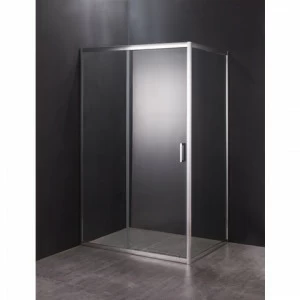 Orange E23-16080TCR Душевой уголок без поддона с раздвижной дверкой. Цвет хром прозрачный