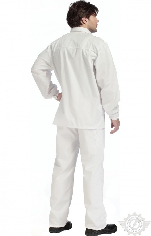 65514 Костюм "Эксперт-2" белый  Летняя спецодежда  размер 52-54/170-176  - Вид №9