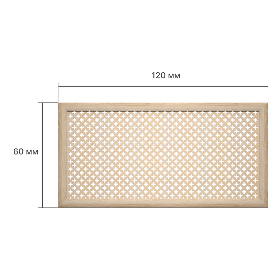 Экран для радиатора 120х60 см Готико дуб сонома STELLA Standart STSR-1127 - Вид №2