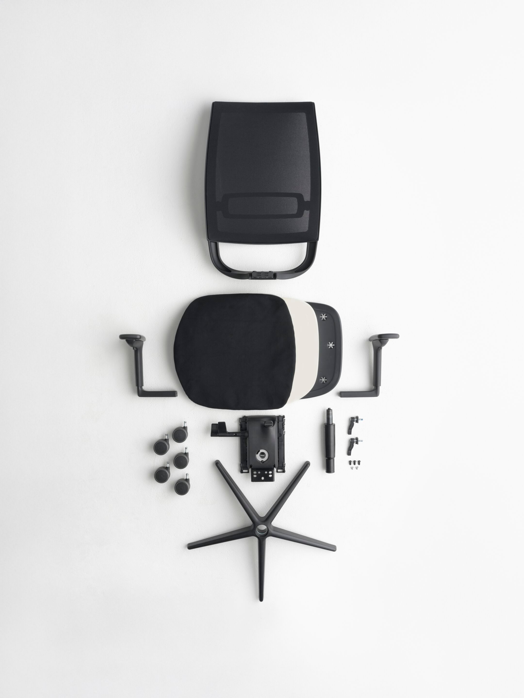 Поворотный сетчатый офисный стул с подлокотниками 5 спиц Nahu Open ARCH-00145534 - Вид №3