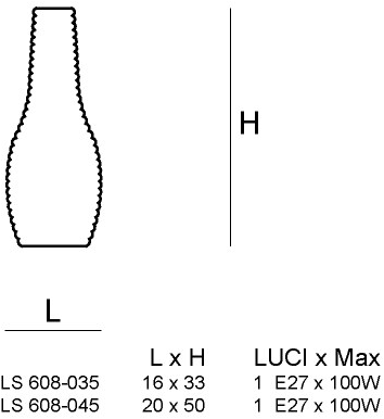 Siru Настольная лампа из муранского стекла Sydney Lt608-035 - Вид №1
