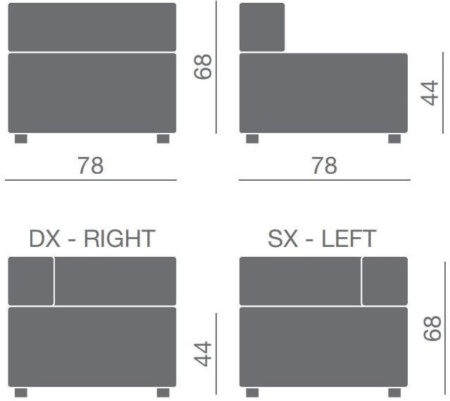 Kastel Модульное кожаное кресло Kuadra sun-id-1369259 - Вид №5