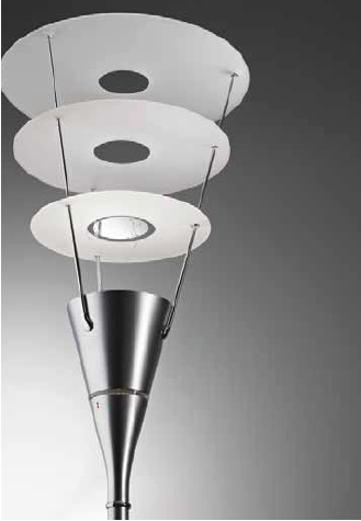 Торшер белый 199,5х33 см Saturnina D25C0351 FABBIAN  00-3882416 Белый;прозрачный;хром  - Вид №2