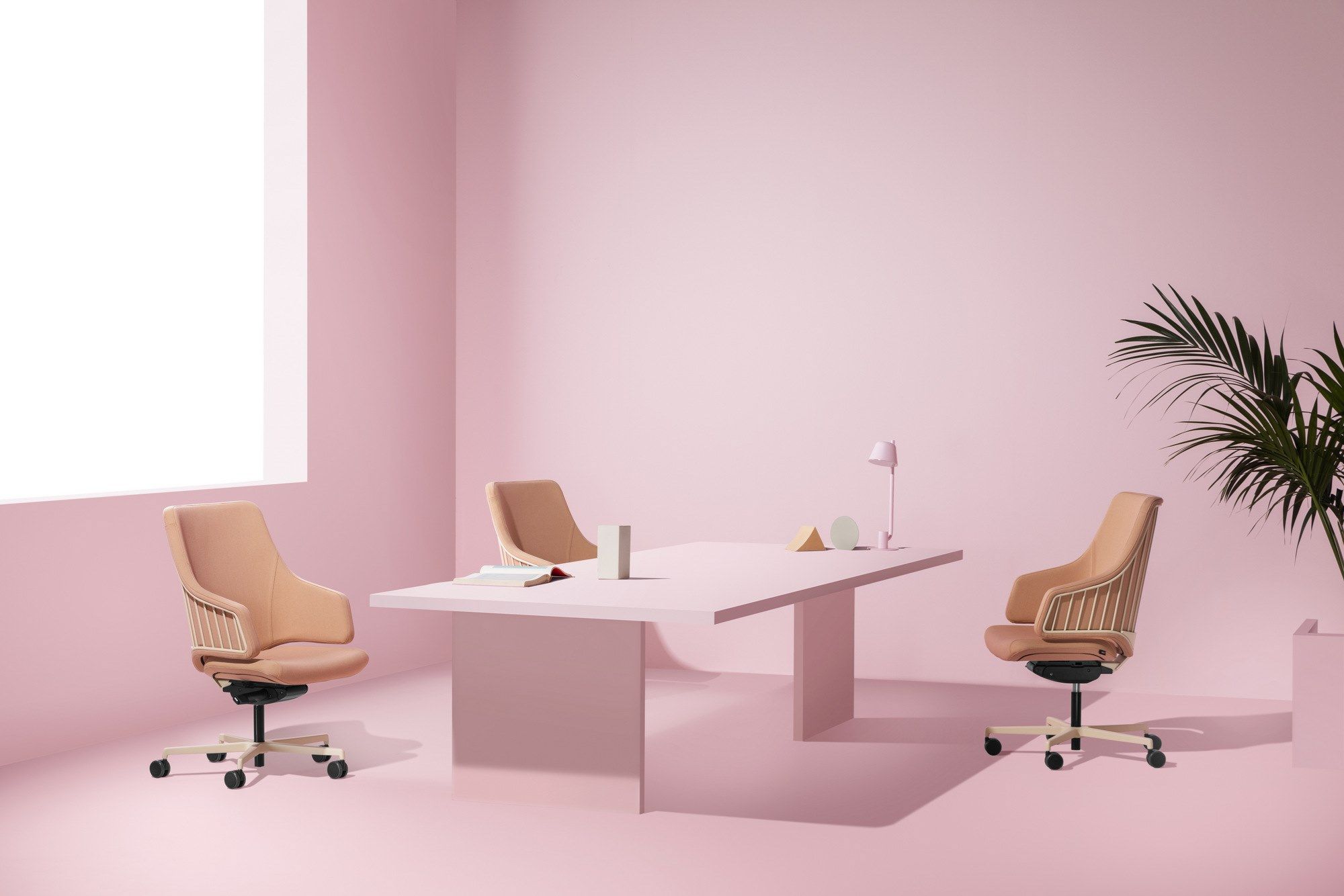 Офисное кресло с регулируемой высотой и колесами с 5 спицами Luxy Италия ARCH-00051429 - Вид №4