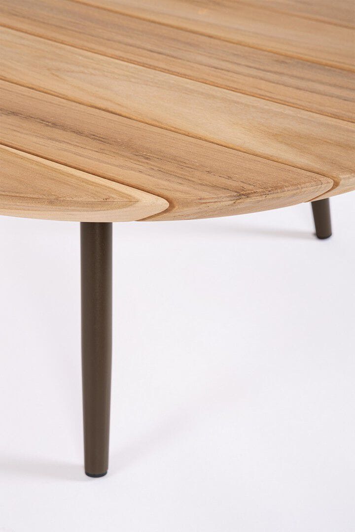 Круглый стол из тикового дерева BIZZOTTO Talaia ARCH-00042462 - Вид №1