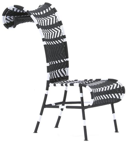 Moroso Стул с высокой спинкой из переплетенных полиэтиленовых нитей M'afrique sun-id-1462472 - Вид №4