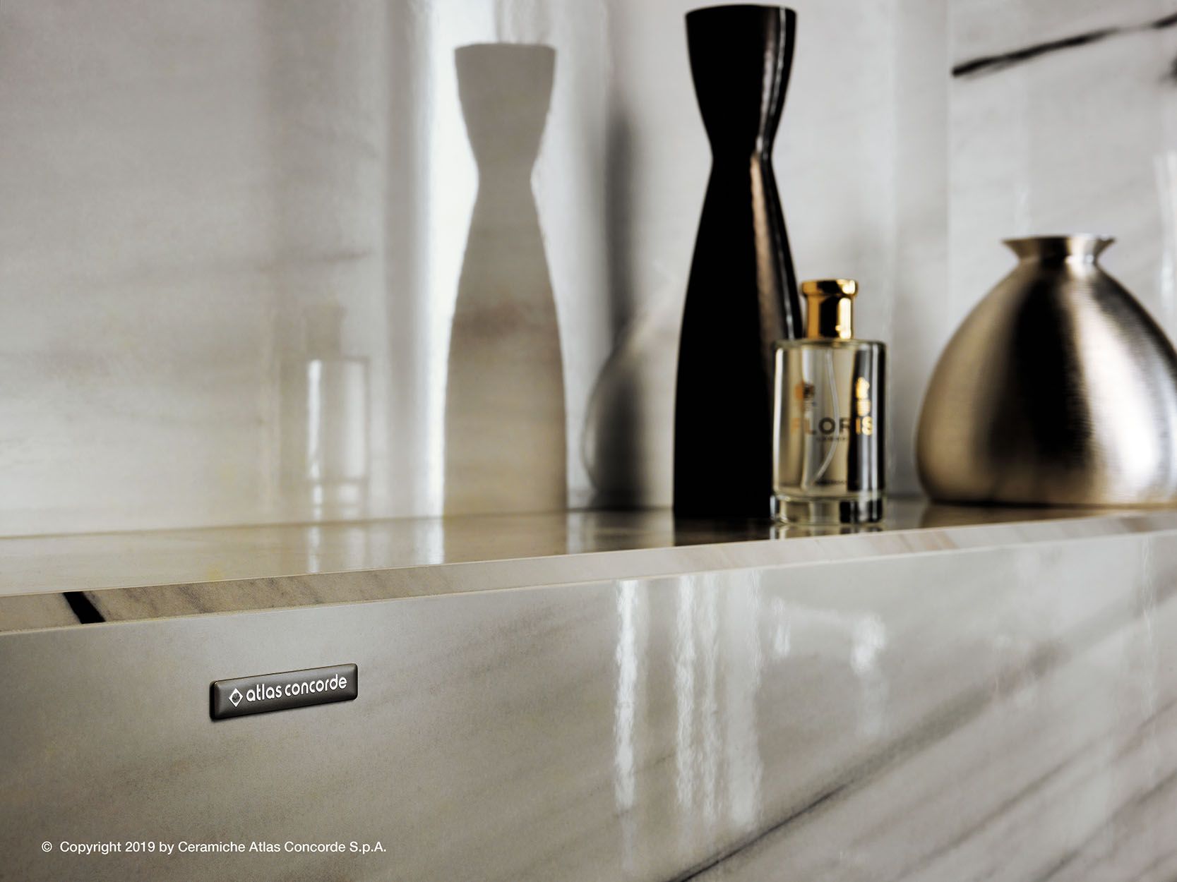 Белое керамическое покрытие с эффектом мрамора Atlas Concorde Marvel Dream ARCH-00073412 - Вид №36