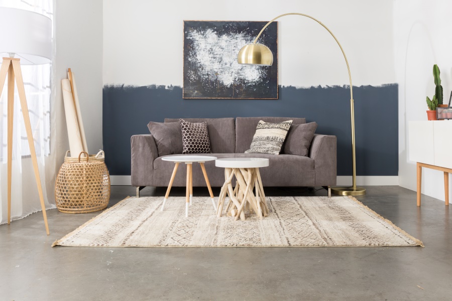 Диван Dragon Rib трехместный синий Zuiver 3200001 - Вид №3