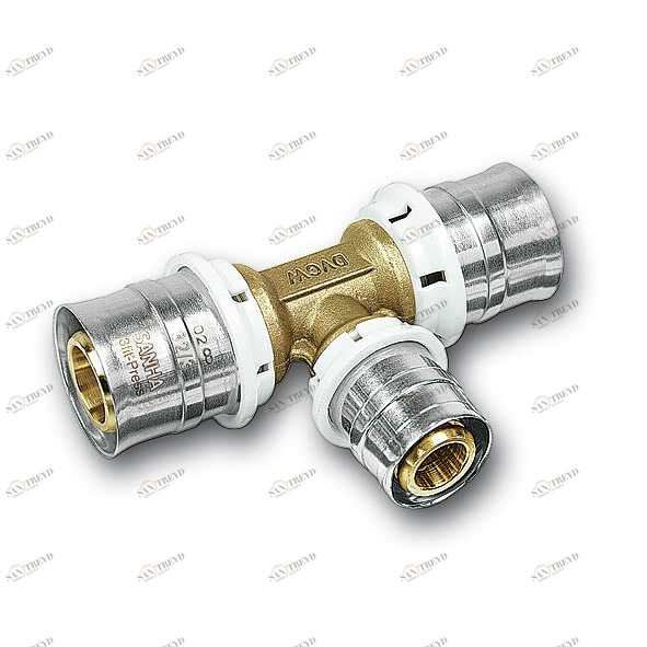 325130322032 25130 - 3fit-Press Тройник без содержания свинца Размеры: 32x20x32 SANHA 