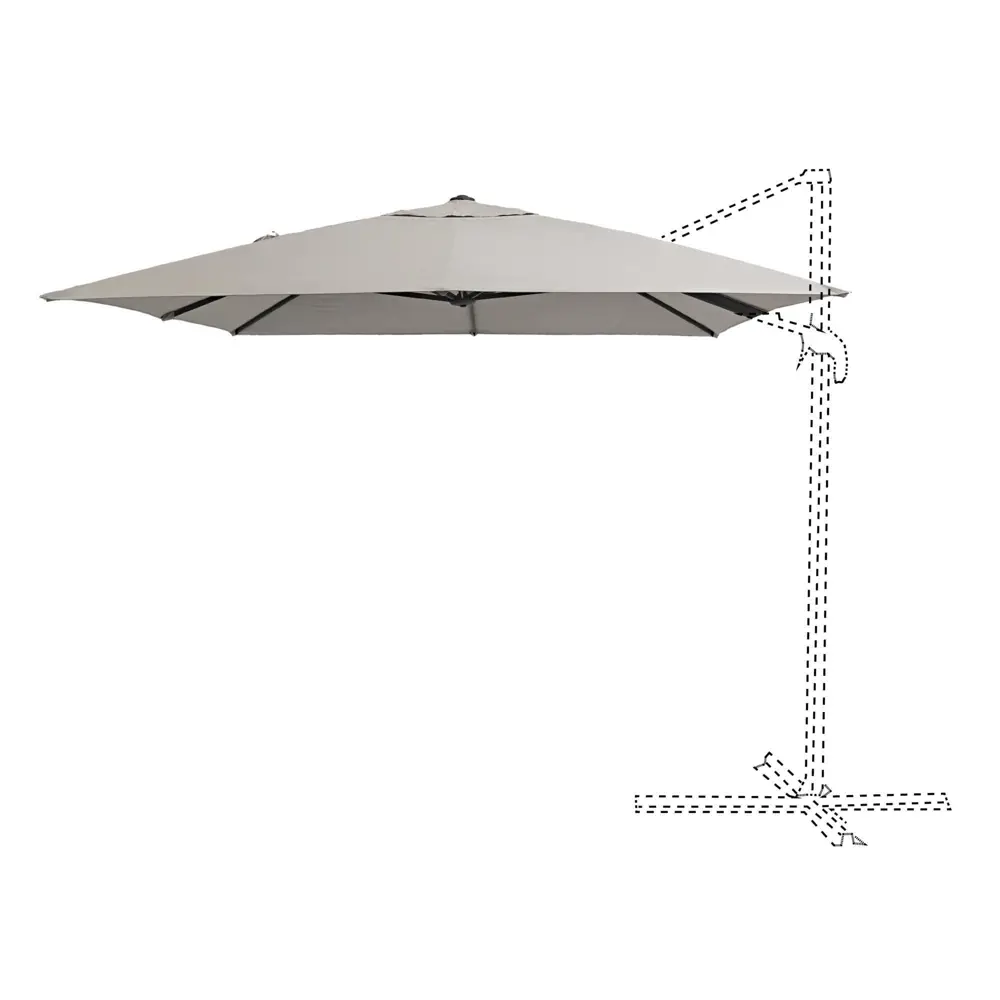 NATERIAL Пляжный зонт-тент 290×390 см бежевый для сада и отдыха 82232826 STLM-0022481 - Вид №4