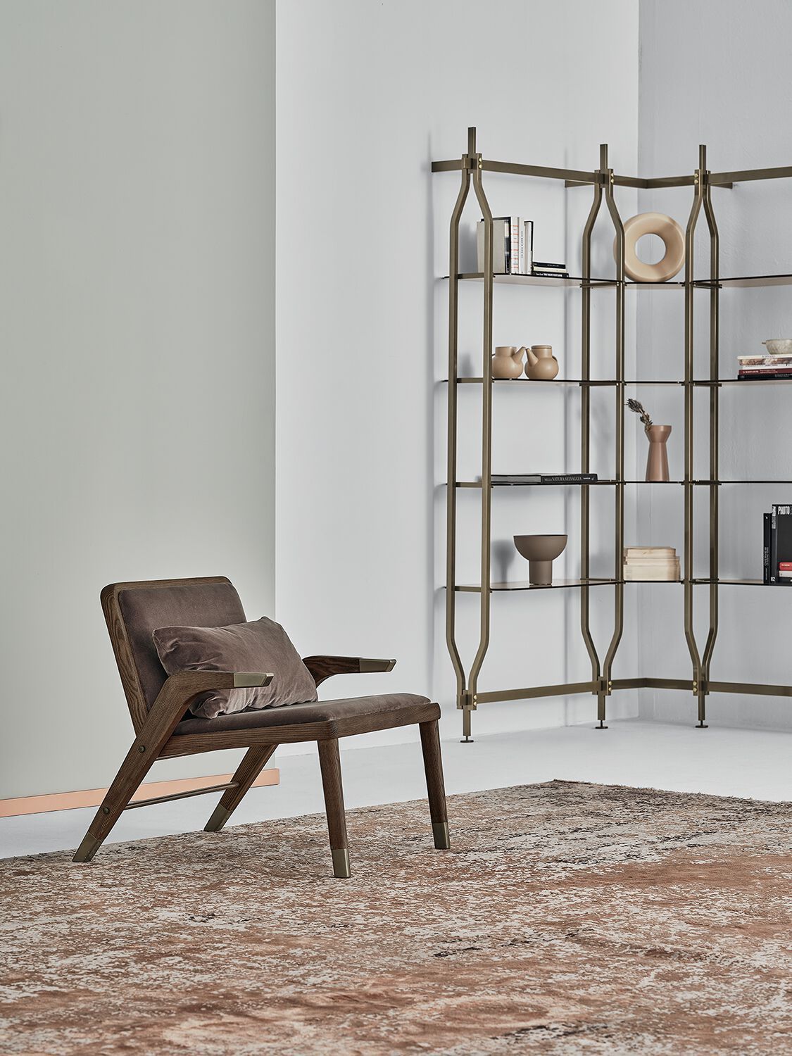 Съемное кожаное кресло с подлокотниками Bontempi Casa LADY ARCH-00024043 - Вид №1