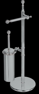 RE635 Стойка напольная с бумагодержателем и ёршиком, h 69 cм. bagno&associati Complementi