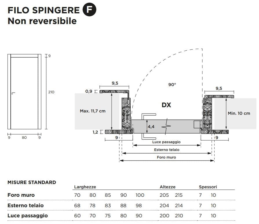 Распашная дверь с выдвижными петлями Venus Design Вера ARCH-00133186 - Вид №2