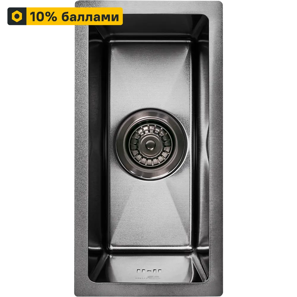 Кухонная мойка DELINIA М11B черная врезная 20×40 см 89337713 M11B STLM-1464016