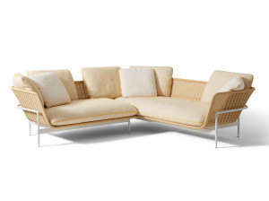 Тканевый съемный модульный садовый диван