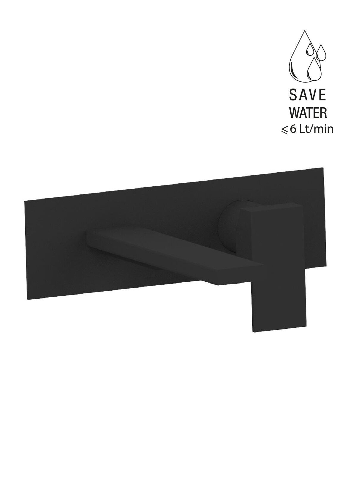 Настенный смеситель для раковины с пластиной без слива Rubinetterie Frattini Vita Due ARCH-00054452 - Вид №23